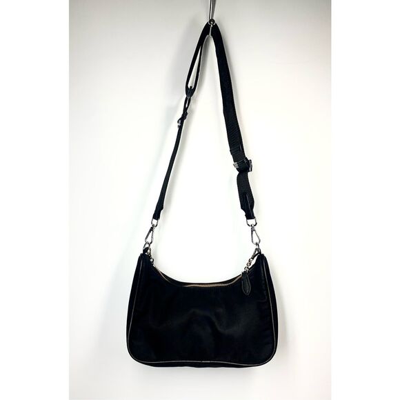 Prada Re-Edition 2005 Re-Nylon bag Mini Hobo Convertible Chain Strap Black - Picture 2 of 12